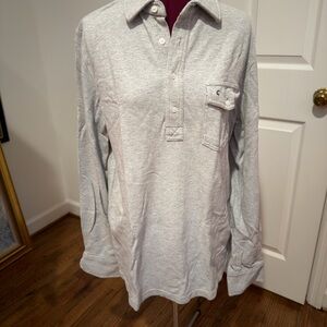 Criquet Heather Gray Organic Cotton Polo